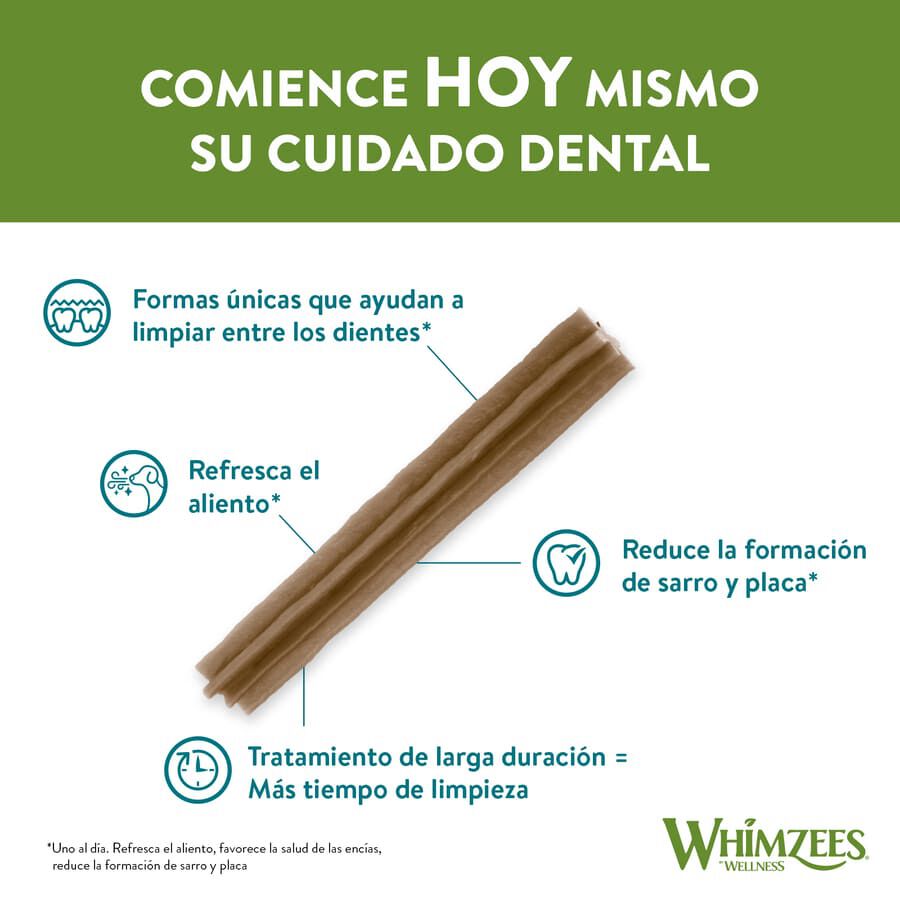 14 barritas Whimzees Snacks Dentales Stix para perros de razas medianas, , large Imagen numero 2